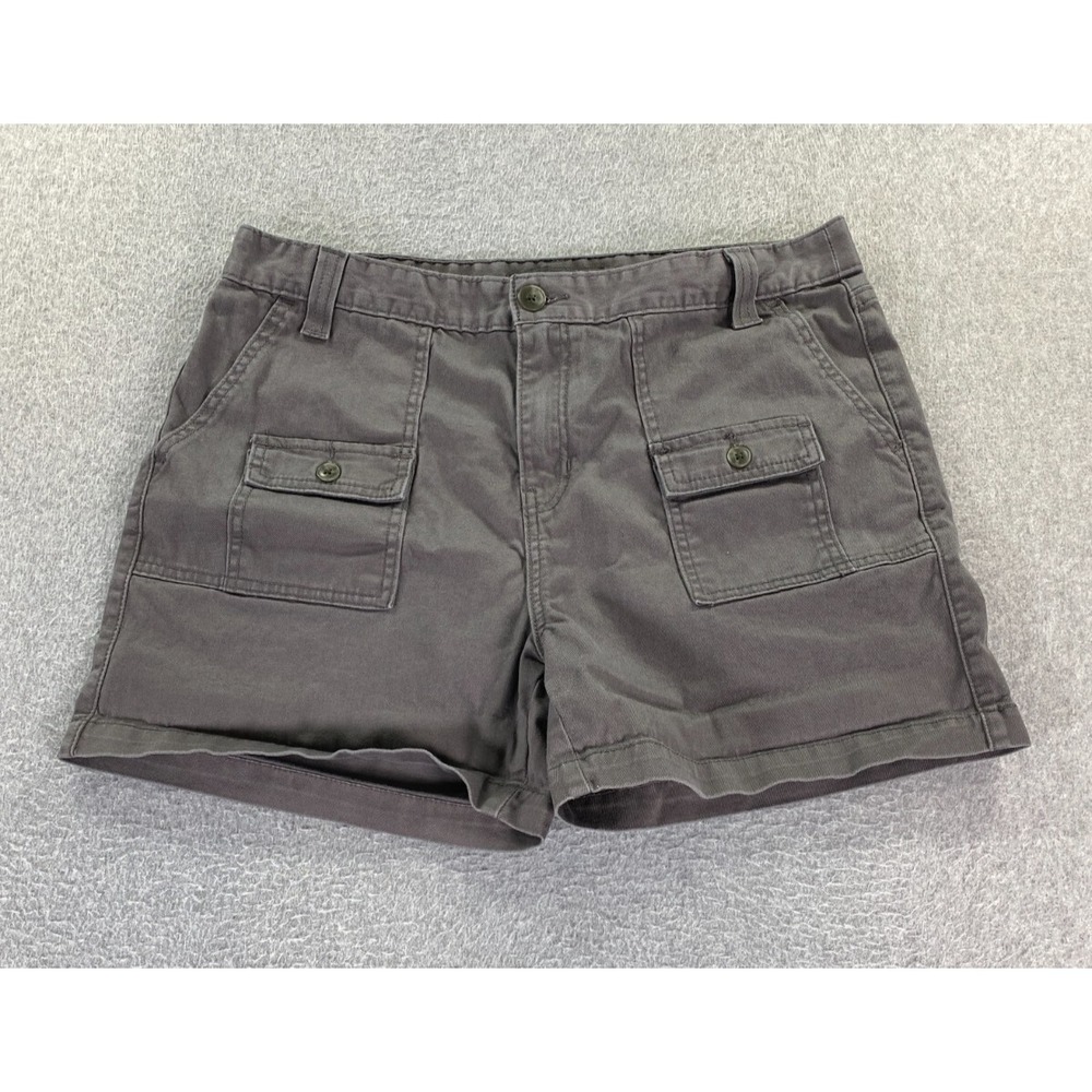 Levi's Women's Utility Shorts Size 14 /32‎ High Rise Gray Dark Wash (Fits 33)
